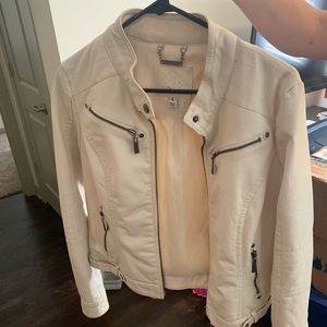 Off White leather jacket. Size large.